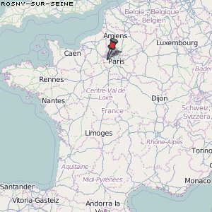 Rosny-sur-Seine Karte Frankreich
