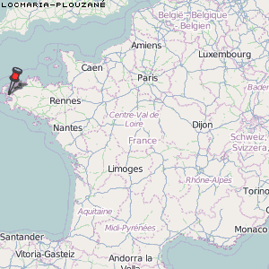 Locmaria-Plouzané Karte Frankreich