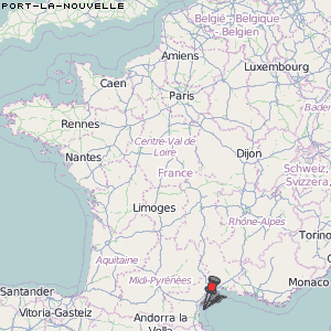Port-la-Nouvelle Karte Frankreich