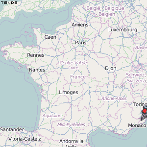 Tende Karte Frankreich