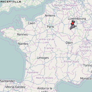 Ancerville Karte Frankreich