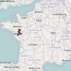 Machecoul Karte Frankreich