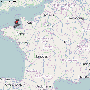 Plouézec Karte Frankreich