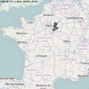 Veneux-les-Sablons Karte Frankreich