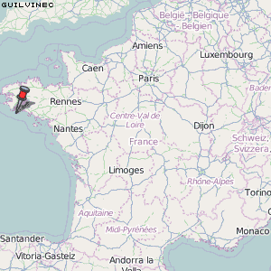 Guilvinec Karte Frankreich