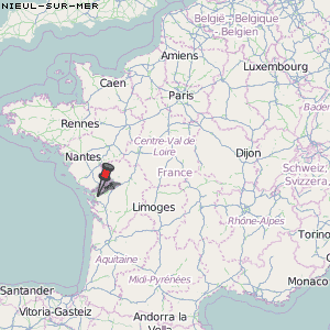 Nieul-sur-Mer Karte Frankreich