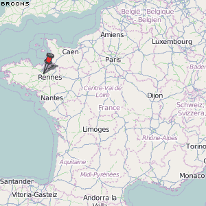 Broons Karte Frankreich