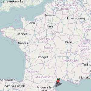 Le Barcarès Karte Frankreich