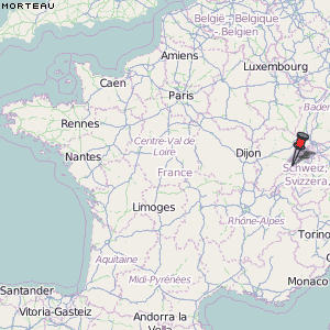 Morteau Karte Frankreich