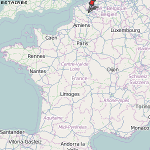 Estaires Karte Frankreich