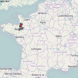 Goven Karte Frankreich
