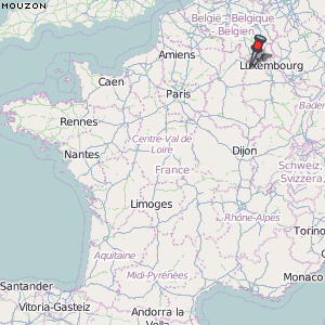 Mouzon Karte Frankreich