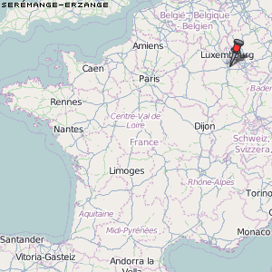 Serémange-Erzange Karte Frankreich