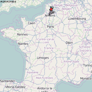 Airaines Karte Frankreich