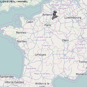 Longueil-Annel Karte Frankreich