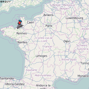Erquy Karte Frankreich