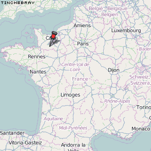 Tinchebray Karte Frankreich
