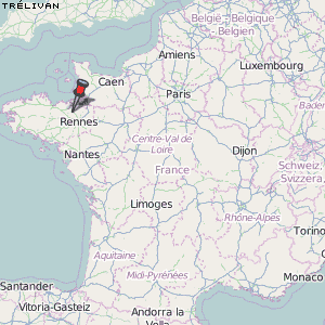 Trélivan Karte Frankreich