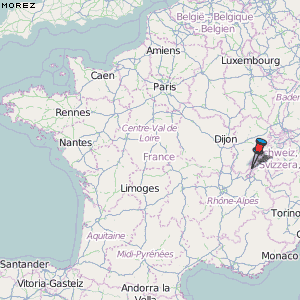 Morez Karte Frankreich