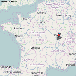 Saint-Rémy Karte Frankreich