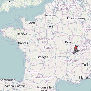 Bellignat Karte Frankreich