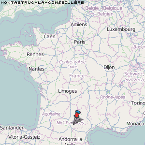 Montastruc-la-Conseillère Karte Frankreich