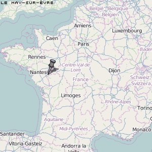 Le May-sur-Èvre Karte Frankreich