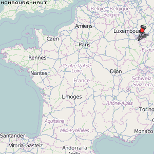 Hombourg-Haut Karte Frankreich
