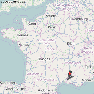 Bouillargues Karte Frankreich