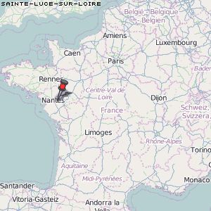 Sainte-Luce-sur-Loire Karte Frankreich