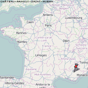 Château-Arnoux-Saint-Auban Karte Frankreich