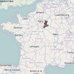 Dordives Karte Frankreich