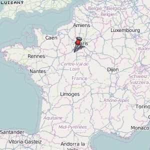 Luisant Karte Frankreich