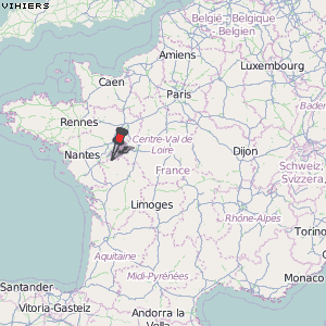 Vihiers Karte Frankreich