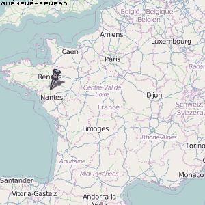 Guémené-Penfao Karte Frankreich