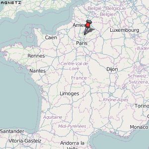 Agnetz Karte Frankreich