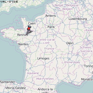 Val-d'Izé Karte Frankreich