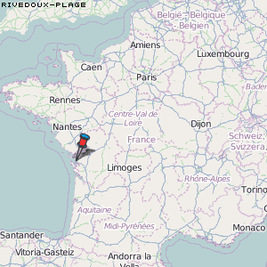Rivedoux-Plage Karte Frankreich