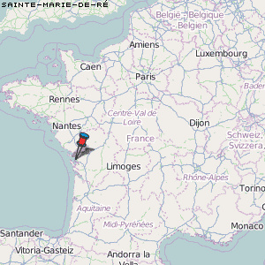 Sainte-Marie-de-Ré Karte Frankreich