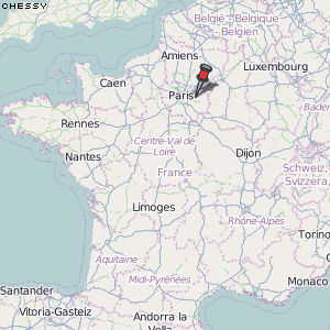 Chessy Karte Frankreich
