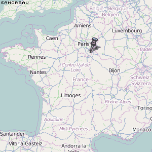 Samoreau Karte Frankreich