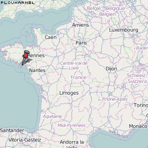 Plouharnel Karte Frankreich