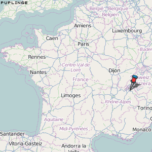 Puplinge Karte Frankreich