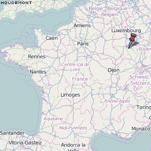 Houdemont Karte Frankreich