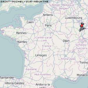 Saint-Michel-sur-Meurthe Karte Frankreich