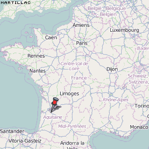 Martillac Karte Frankreich