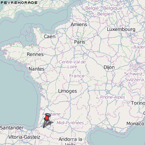 Peyrehorade Karte Frankreich