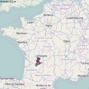 Pineuilh Karte Frankreich