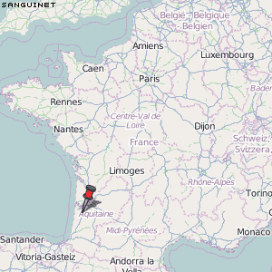 Sanguinet Karte Frankreich