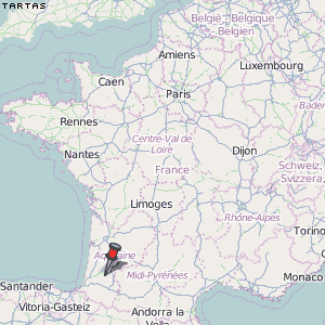 Tartas Karte Frankreich